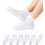 Girls' White Ruffle Cotton Ankle Socks 5 Pack 1