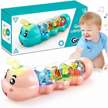 Caterpillar Vatsa-Aika Lelu Vaaleanpunainen Valoilla ja Musiikilla