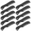 FRCOLOR Beard Comb for Men Black 10 Pcs 8