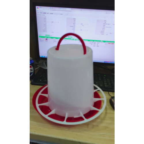Chicken Feeder with Handle 10.2x8.9 Inch Durable Outdoor 2