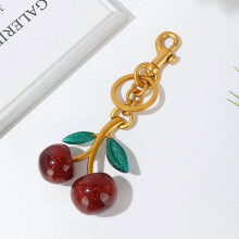 Cherry Bag Charm Keychain for Women - 1 Piece