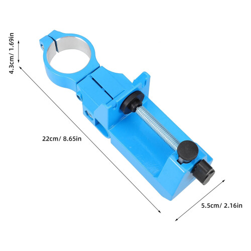 Adjustable Drill Press Vise Blue Plastic 1 Set 1