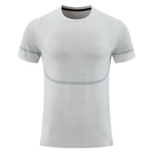 Camiseta de malla transpirable para hombre, ligera, gris, talla 3XL, ideal para verano.
