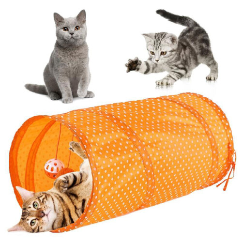 Cat Tunnel Toy with Scratcher 1 Pack 1