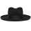 Ullflosshatt Vintage Fedora Bred Brem for Menn 1