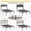 Queen Metal Platform Bed Frame with Underbed Storage 5