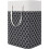 Panier à linge pliable noir 75L avec poignées 1
