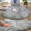 Ultra Soft Plush Round Rug - Fluffy White, 60 inches 7