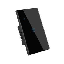 Tuya WiFi US Treppenschalter mit Berührungssensor, LED-Beleuchtung, Unterbrechungssteuerung, Home, US-Stecker, 1-Fach