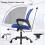 Mesh Office Chair Ergonomic Height Adjustable Blue 6