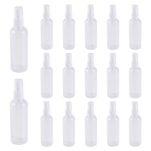 50PCS 100 Ml Transparent Plastic Perfume Atomizer Small  Empty Spray Refillable Bottle Travel Bottles Set