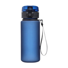 E-667blue tragbare, auslaufsichere Wasserflasche 400 ml