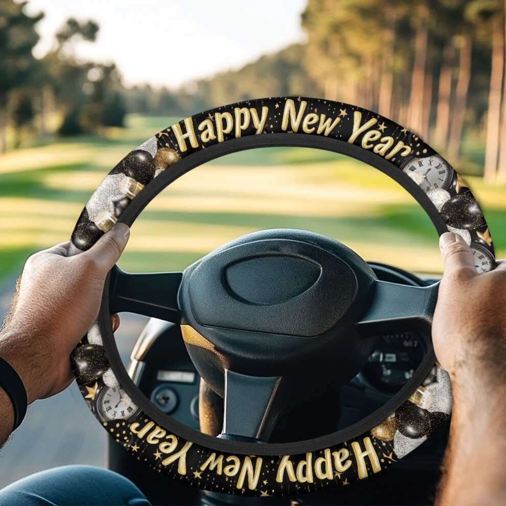 Golf Cart Steering Wheel Cover Sweat-Absorbent Dust-Proof 968604591488