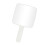 Hand Mirror with Handle White 6.3 x 11 Inches 1