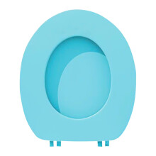 Soft Elongated Vinyl Toilet Seat with Foam Cushioning 1 Pack