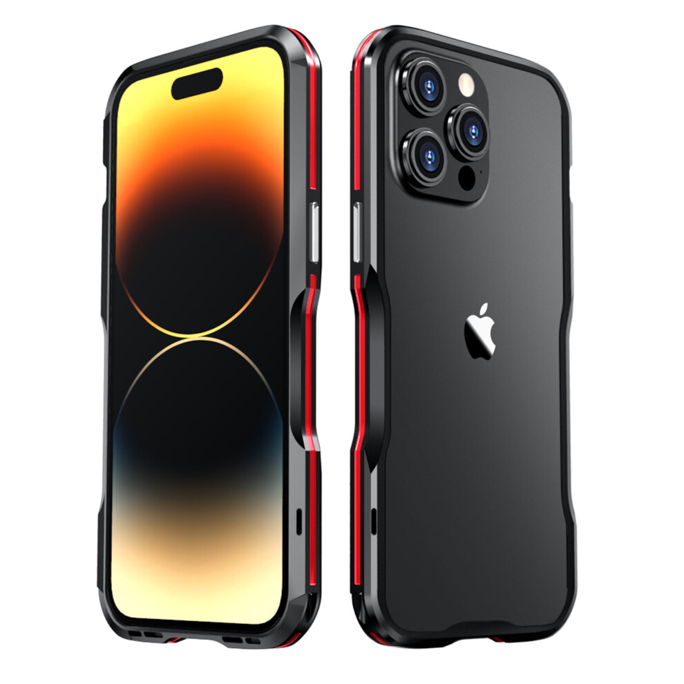 Iphone 14 Pro Max Slim Aluminum Bumper Case Black Red Black,Red 975221432827