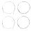 Erhu Strings Metal Set 4 Pieces 1