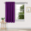 Blackout Kitchen Curtain Panel Purple 37.8x44.9 in 2