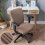 Housse de chaise croisée orange douce et élastique 7