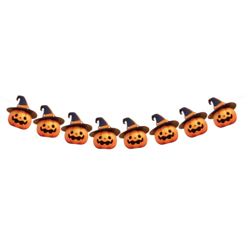 Διακοσμήσεις για το Halloween με σερπαντίνες και σημαίες φαντασμάτων
