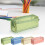 Transparent mesh pen organizer dobbeltlag til kontor og 1
