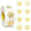 Snowflake Stickers Transparent Blue 500 Pieces 1