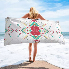 Beach Towel Printed Adult Superfine Fiber 30x60in