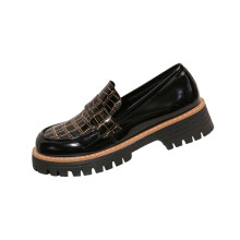 Black Women's Loafers Slip-On Flat Sole Casual Shoes Size