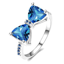Zircon Bow Knot Ring Set Elegant Fashion Jewelry 20pcs