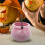 Cubo de calabaza de plástico con asa para dulces 4