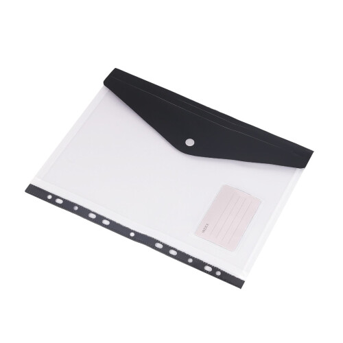 A4 11-hole expandable plastic folder with multiple pockets 2