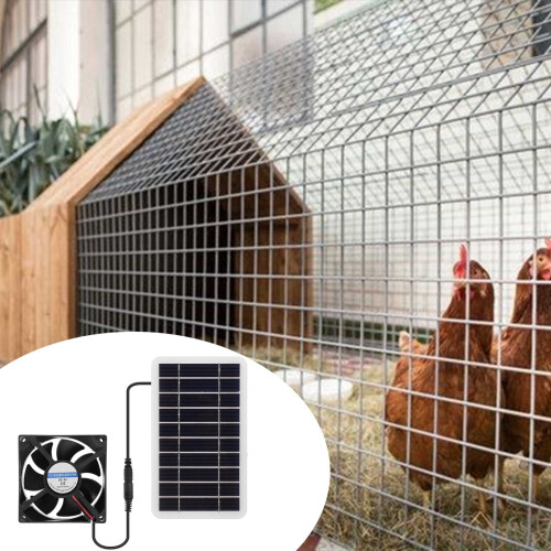 Φορητός ηλιακός ανεμιστήρας 2W5V DC5521 για κατοικίδια εξωτερικού χώρου 1