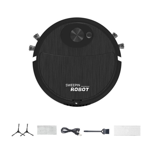 Smart Sweeping Robot with Mop and Vacuum Function