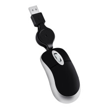 USB 2.4G intrekbare optische muis zwart