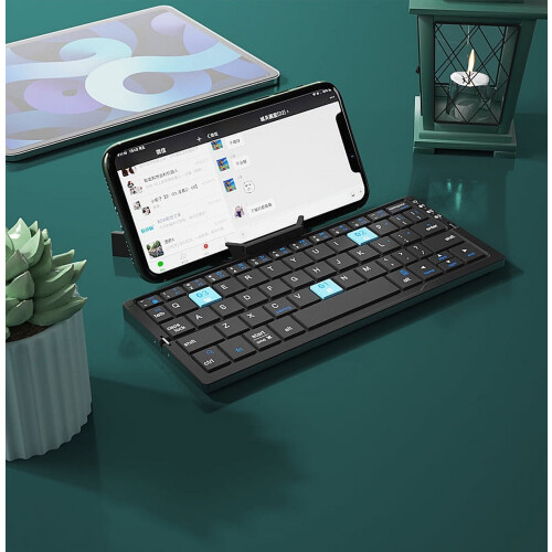 Jomaa Bluetooth keyboard foldable rechargeable mini
