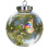 Bird pattern clear acrylic round Christmas ornament 1