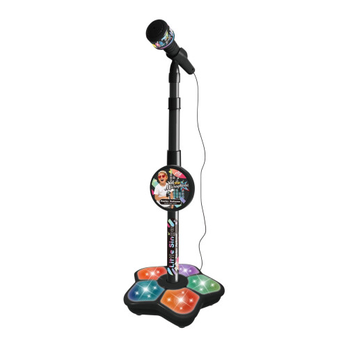 Kids Karaoke Machine with Mics Adjustable Stand Flashing