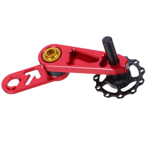 Bicycle Chain Tensioner Single Speed Red 11.02.52.2cm