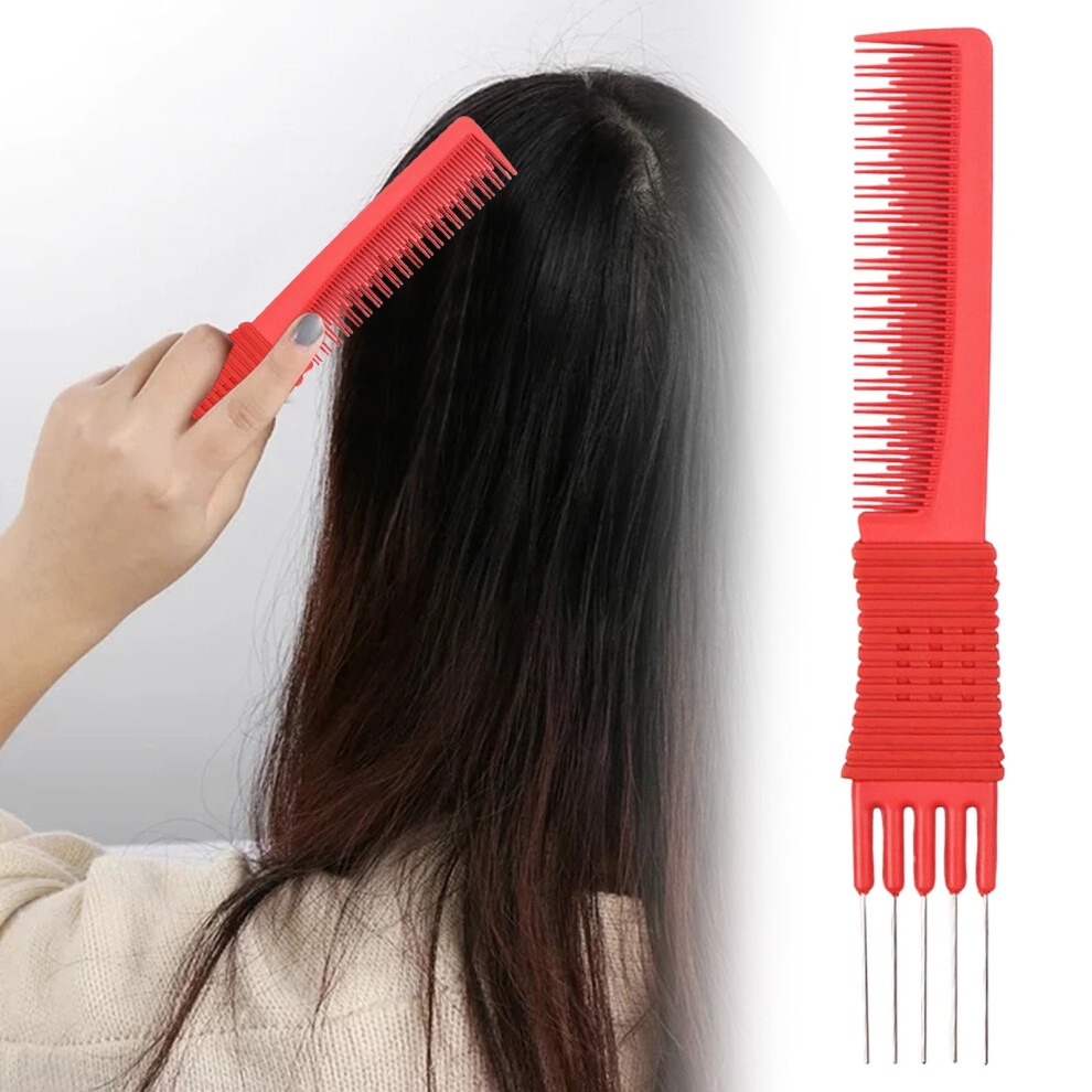 Lift Teasing Comb with Metal Prongs 4/3/2/1 pcs