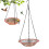 Hanging Bird Bath Outdoor Plastic Garden Decor 1 Pack Red 1