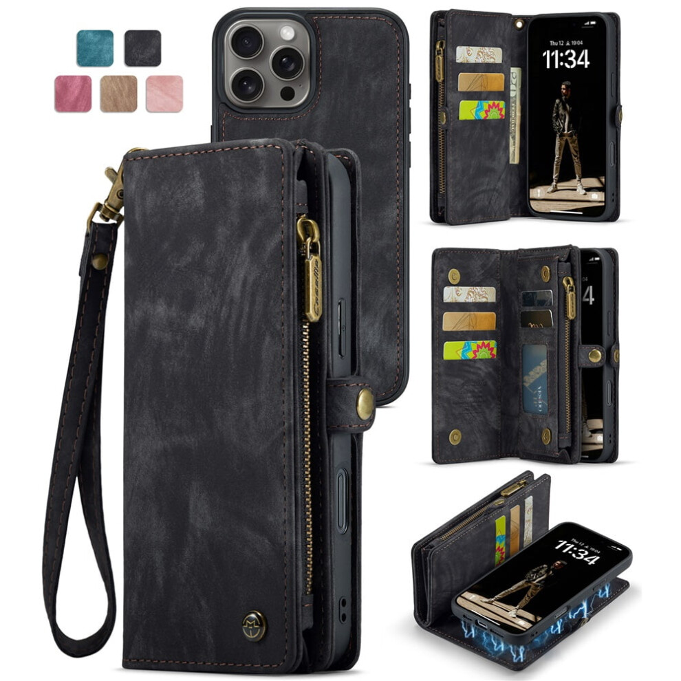 Caseme Leather Iphone 16 Pro Max Caseâ2-In-1 Detachable 974856091973
