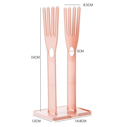 Collapsible Glove Drying Rack – Removable Drain Stand for 1