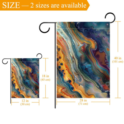 Marble Pattern Garden Flag Double Sided 12 x 18 Inch 2