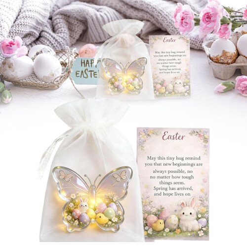 Easter Pocket Hug with Prayer Card Bunny Basket Stuffer