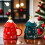 Keramik-Weihnachtsbaumbecher mit Deckel und Löffel 4