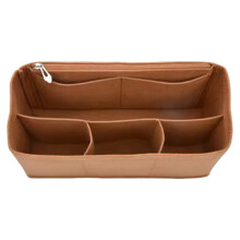 Makeup Storage Bag Inner Liner Brown with Long and Short