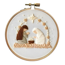 Christmas Embroidery Kit Nativity Scene for Adults
