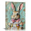 Vintage Easter Bunny Canvas Wall Art Print 1