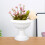 Pot de fleurs en forme d'urne grecque, en plastique blanc, 30 cm 4