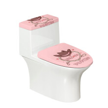 Valentine's Day Gifts Adjustable Bathroom Toilet Cozy Set & Machine Washable Fits All Toilet Shapes Soft with 2 Pieces Bathroom Toilet Cover Set